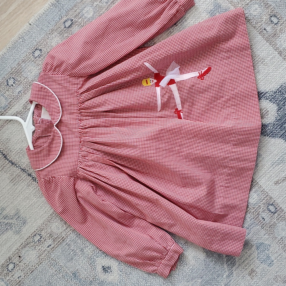 Lolly Wolly Doodle Baby Girls Ballerina Applique Dress Sz12m